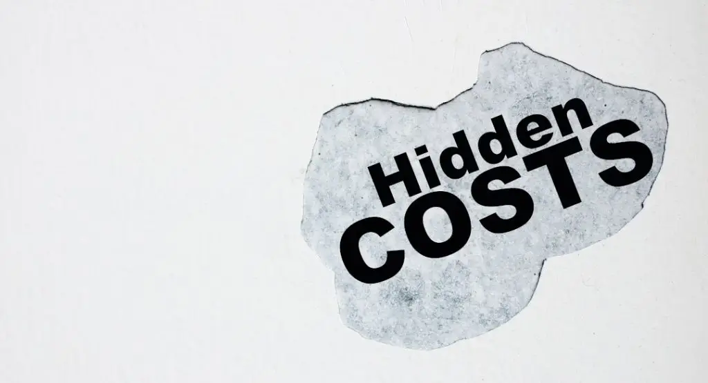 Hidden costs On the broken wall.